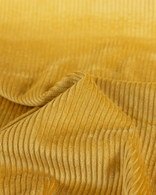 Washed Cotton Jumbo Corduroy - Mustard Seed