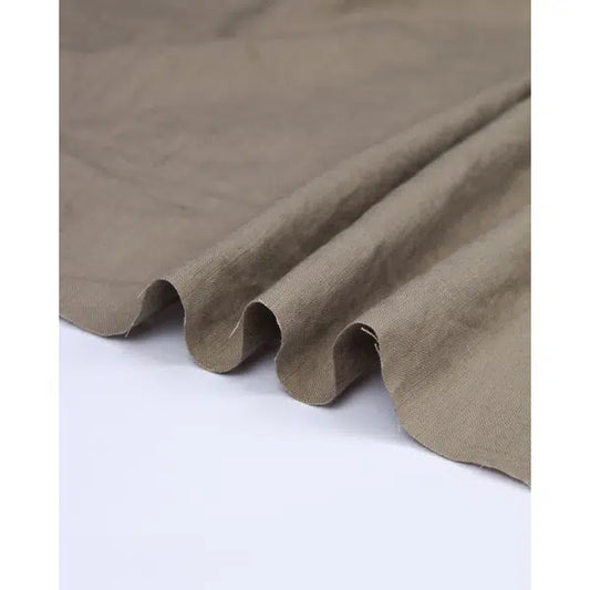 Washed Linen Fabric - Porcini