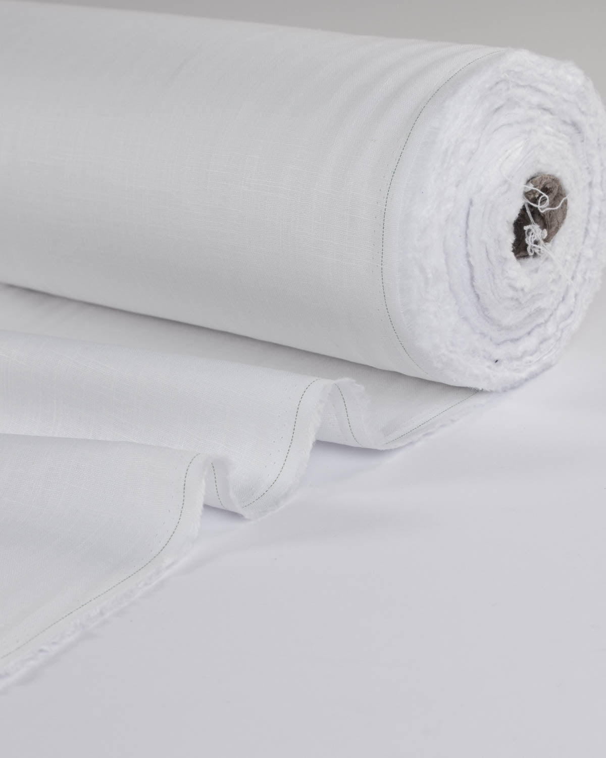 Washed Linen Fabric - White