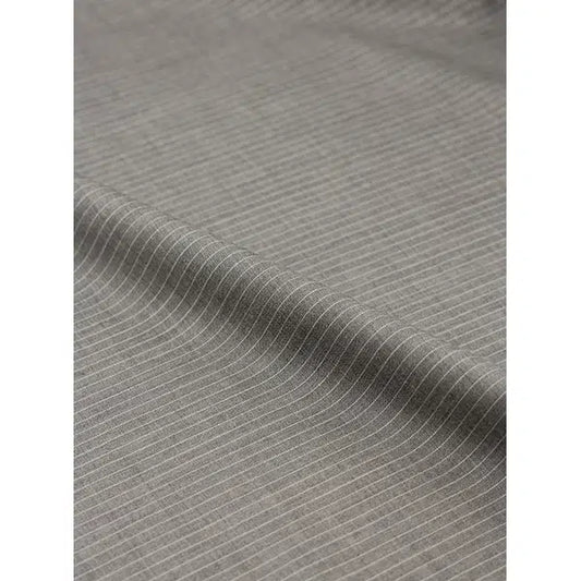 Wool Cashmere Suiting Fabric - Mist Pinstripe