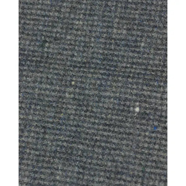 Wool Check Fabric - Blue & Grey