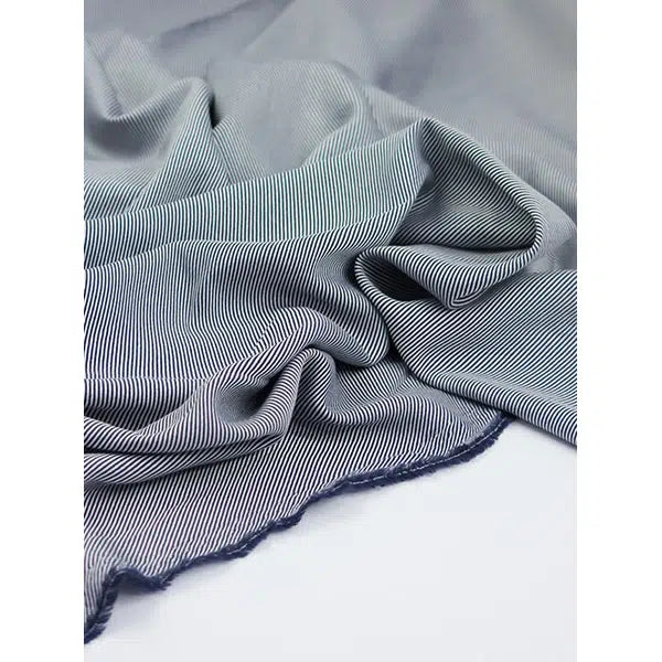Wool Cotton Blend Fabric - Tideway Twill