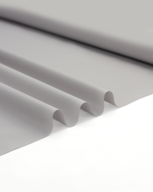 Plain Cotton Poplin Fabric - Light Grey