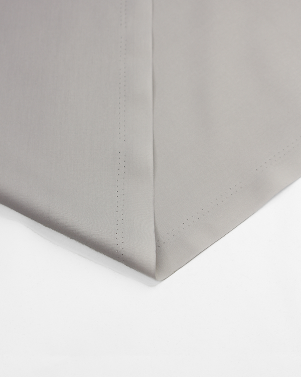 Plain Cotton Poplin Fabric - Light Grey