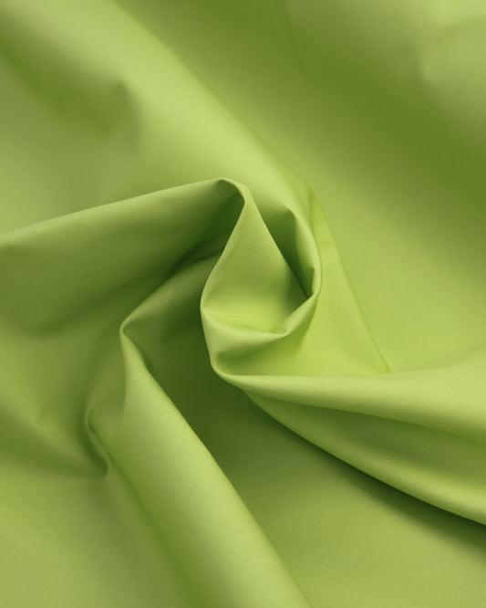Plain Cotton Poplin Fabric - Chartreuse