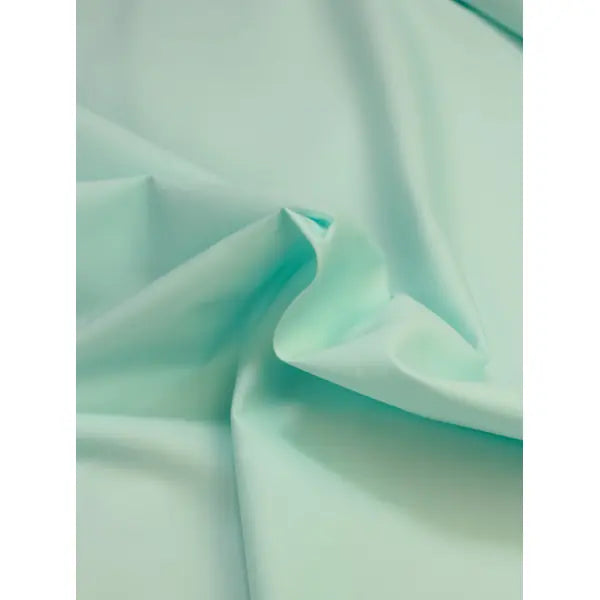 Plain Cotton Poplin Fabric - Mint | Truro Fabrics
