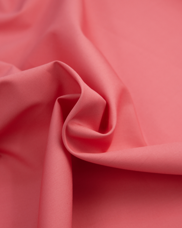 Plain Cotton Poplin Fabric - Blush