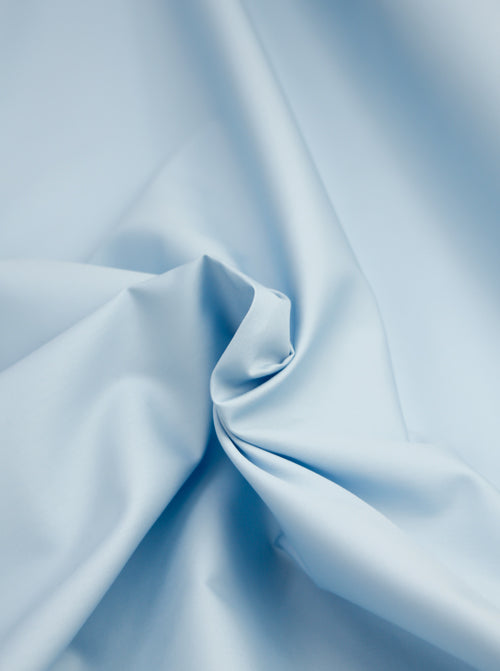 Plain Cotton Poplin Fabric - Candy Blue