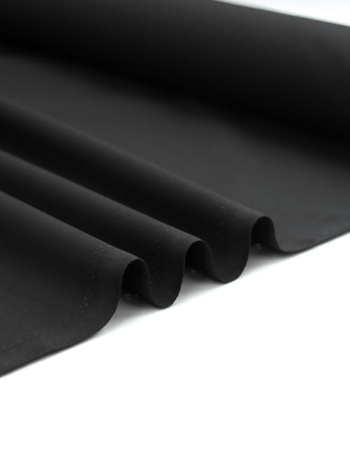 Plain Cotton Poplin Fabric - Black