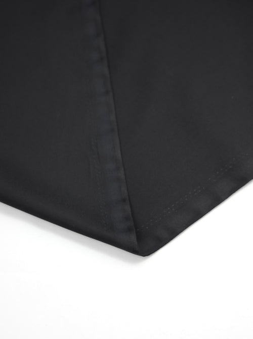 Plain Cotton Poplin Fabric - Black