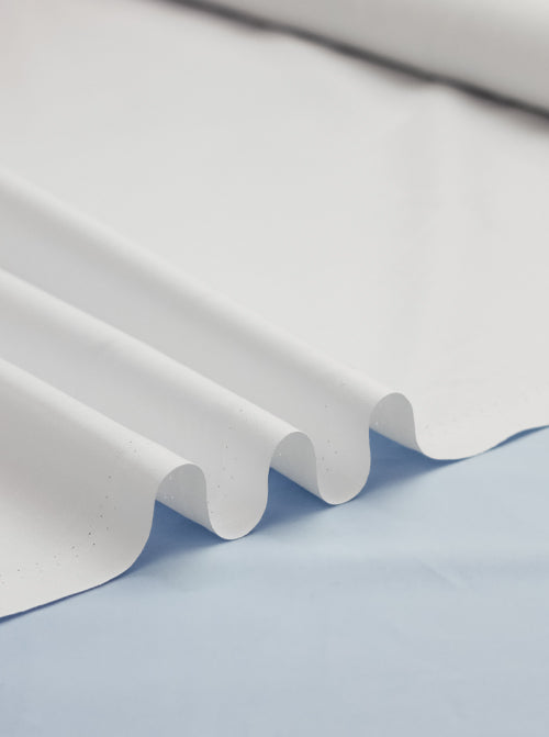 Plain Cotton Poplin Fabric - White