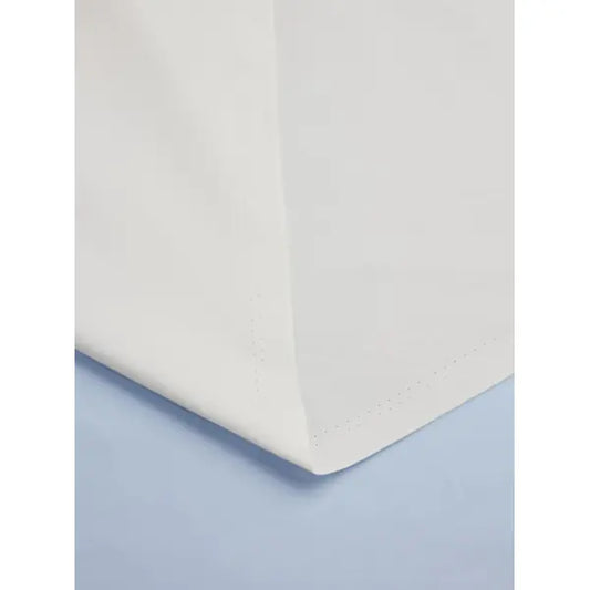 Plain Cotton Poplin Fabric - White | Truro Fabrics