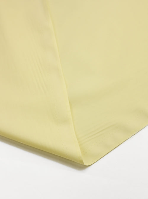 Plain Cotton Poplin Fabric - Butter Yellow