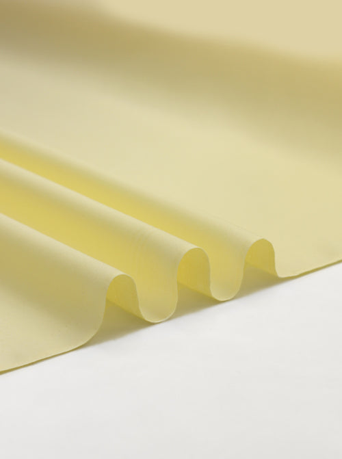 Plain Cotton Poplin Fabric - Butter Yellow