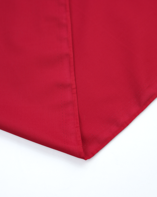 Plain Cotton Poplin Fabric - Red