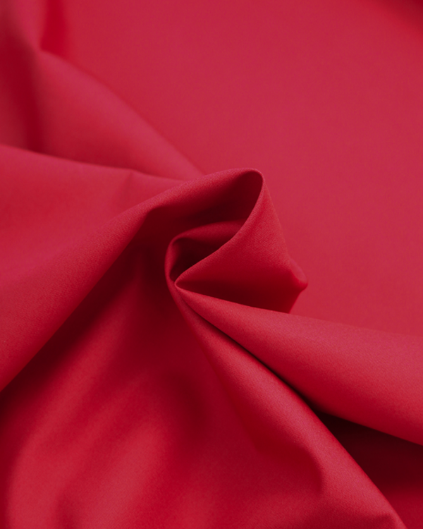 Plain Cotton Poplin Fabric - Red