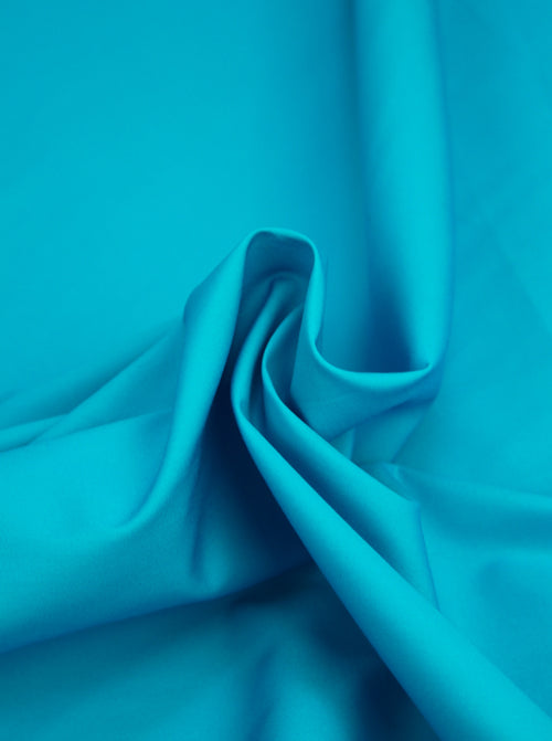 Plain Cotton Poplin Fabric - Peacock