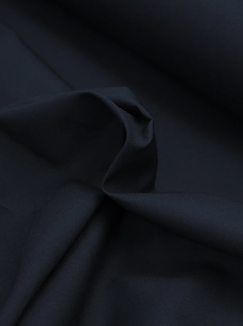 Plain Cotton Poplin Fabric - Midnight