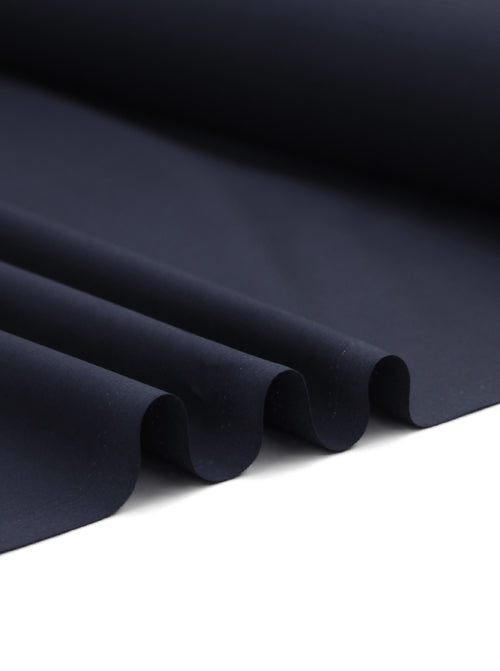 Plain Cotton Poplin Fabric - Midnight