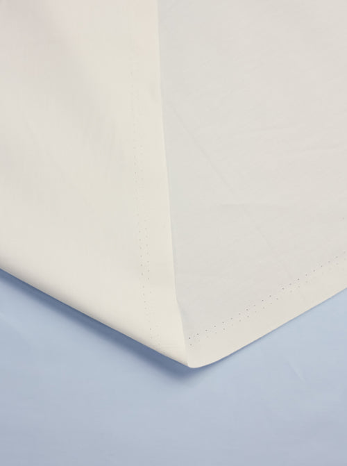 Plain Cotton Poplin Fabric - Ivory
