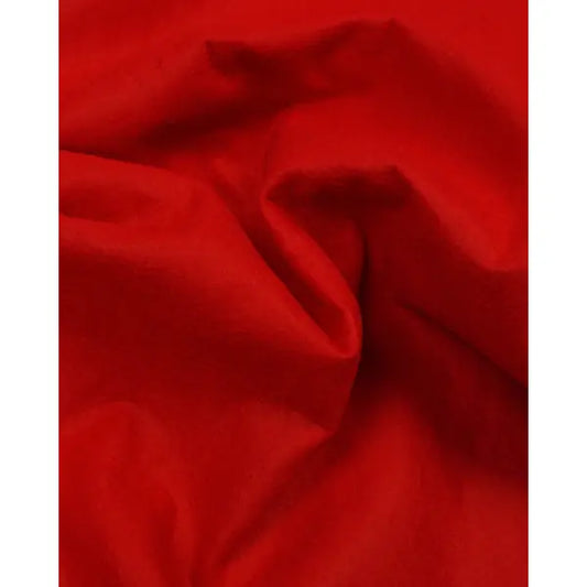 Wool & Viscose Felt Fabric - Red | Truro Fabrics