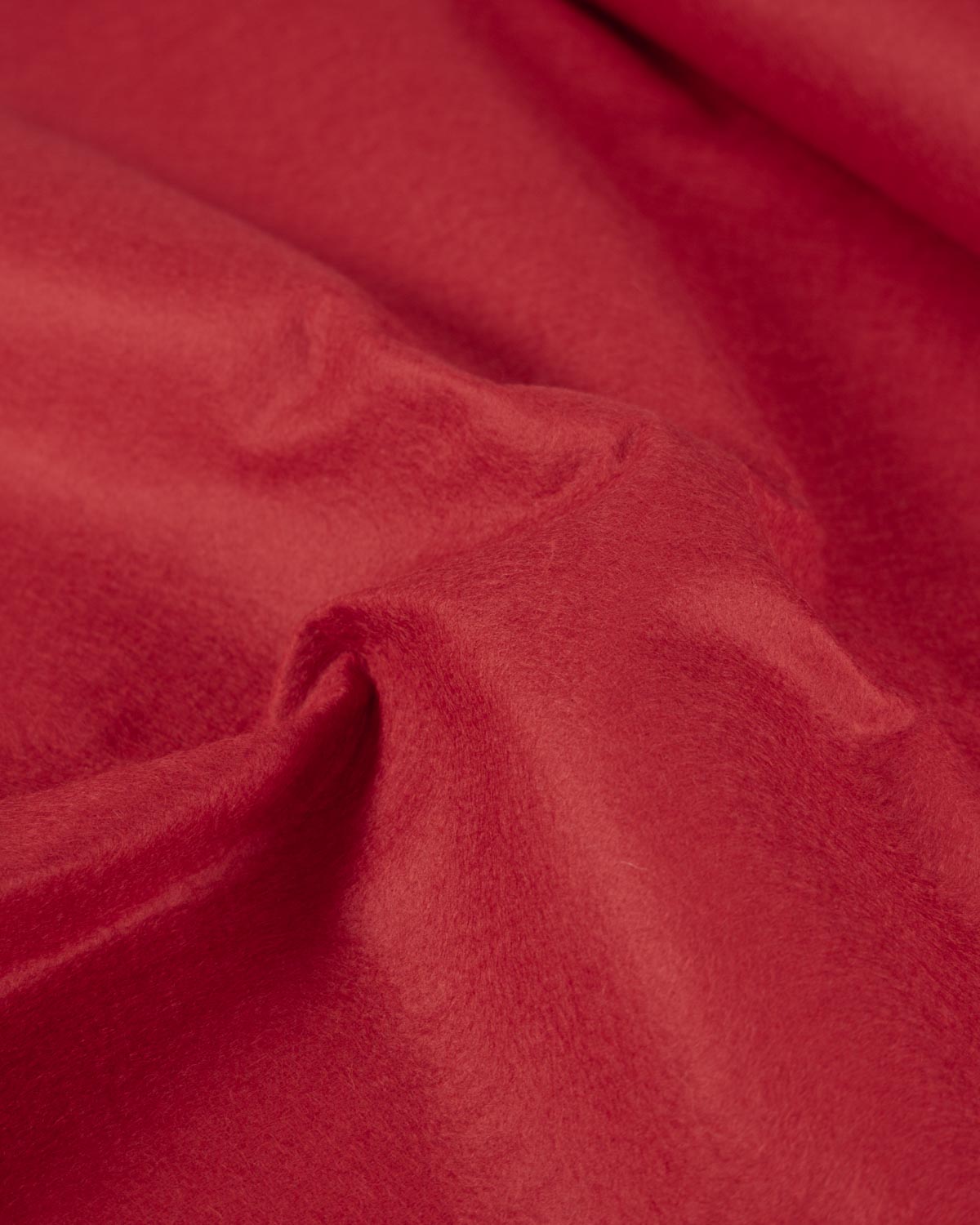 Wool & Viscose Felt Fabric - Crimson