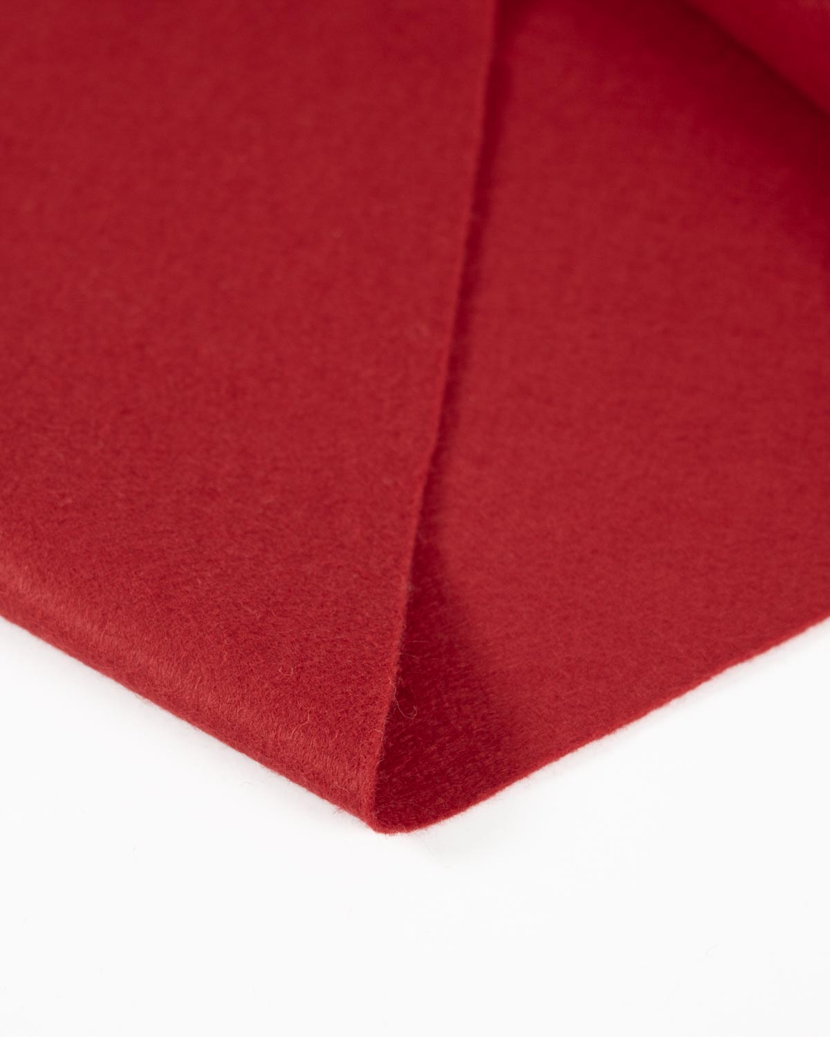 Wool & Viscose Felt Fabric - Crimson