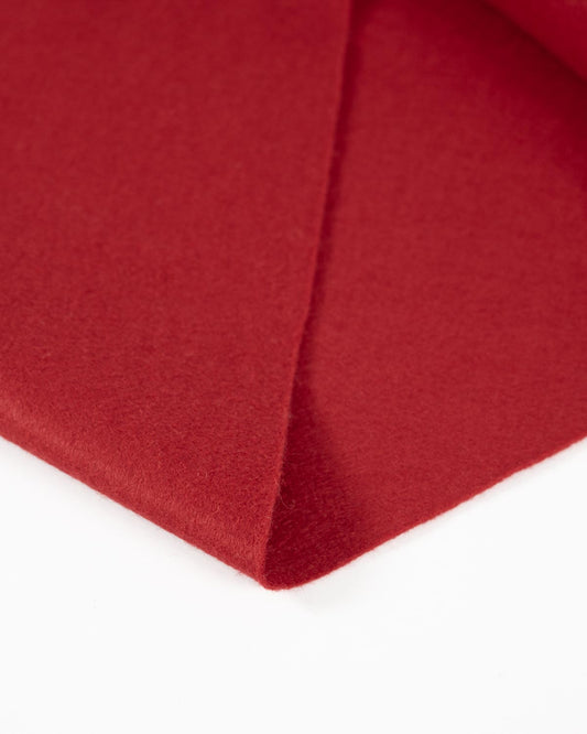 Wool & Viscose Felt Fabric - Crimson