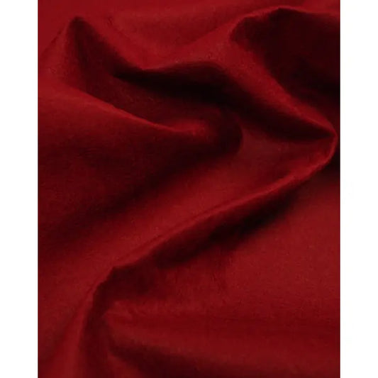 Wool & Viscose Felt Fabric - Cherry Red | Truro Fabrics