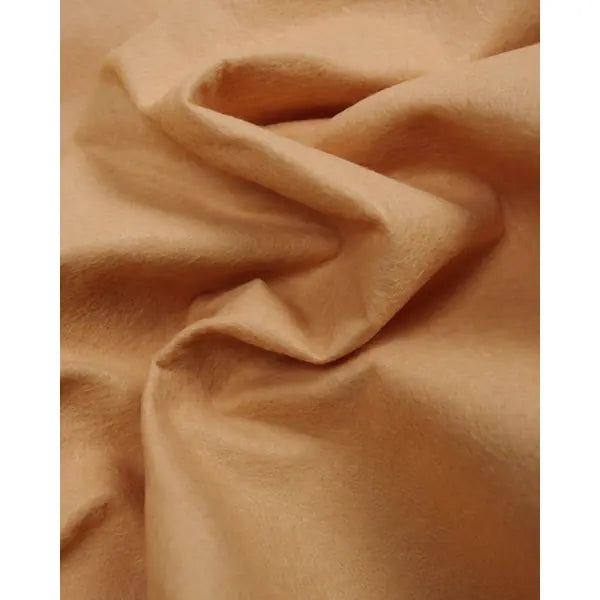 Wool & Viscose Felt Fabric - Beige | Truro Fabrics