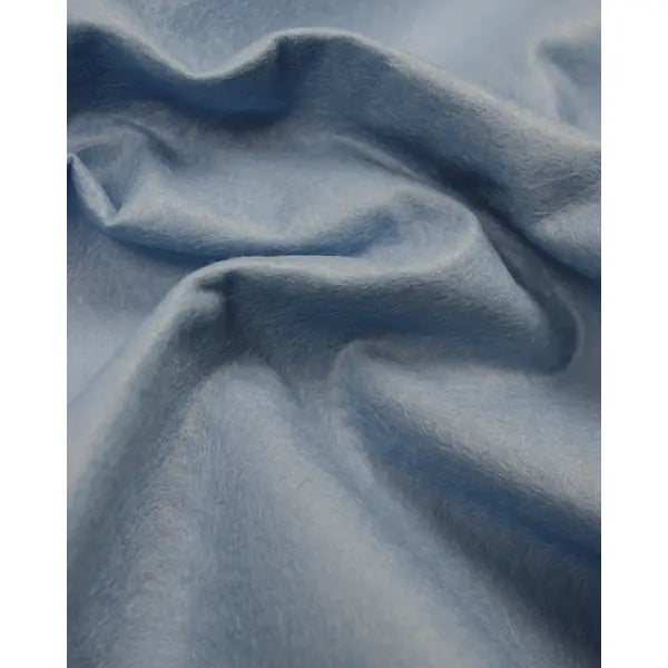 Wool & Viscose Felt Fabric - Light Blue | Truro Fabrics