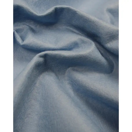 Wool & Viscose Felt Fabric - Light Blue | Truro Fabrics