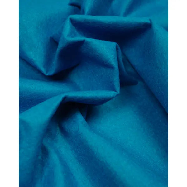 Wool & Viscose Felt Fabric - Peacock | Truro Fabrics