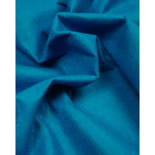 Wool & Viscose Felt Fabric - Peacock | Truro Fabrics