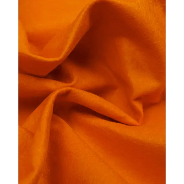 Wool & Viscose Felt - Dahlia Orange | Truro Fabrics