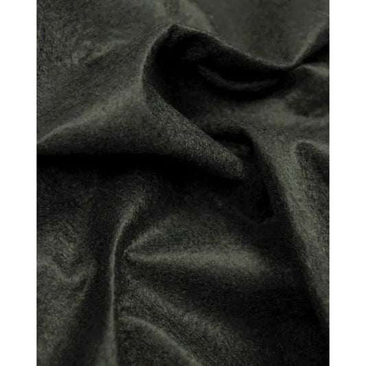 Wool & Viscose Felt Fabric - Black | Truro Fabrics