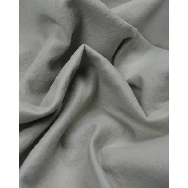Wool & Viscose Felt Fabric - Silver Grey | Truro Fabrics