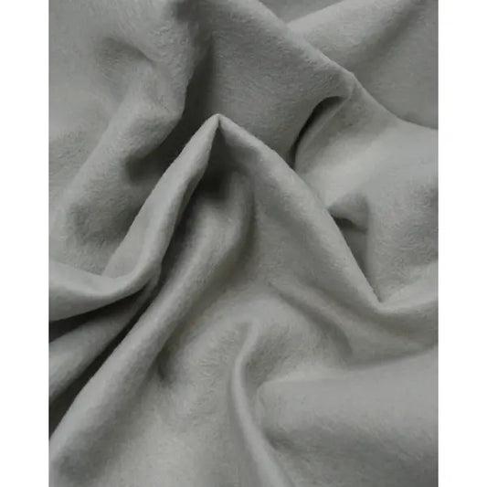 Wool & Viscose Felt Fabric - Silver Grey | Truro Fabrics