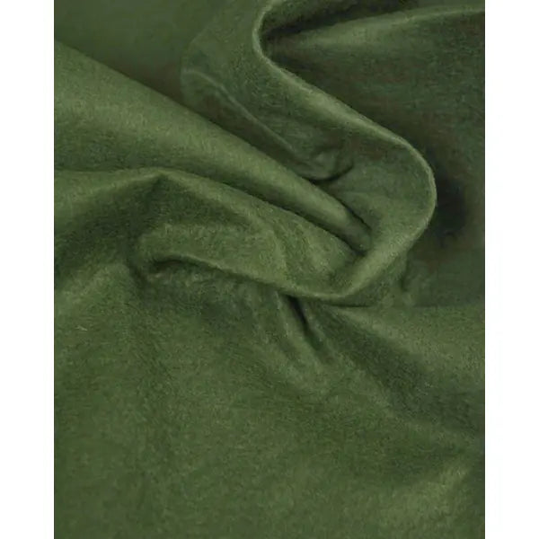 Wool & Viscose Felt Fabric - Holly Green | Truro Fabrics