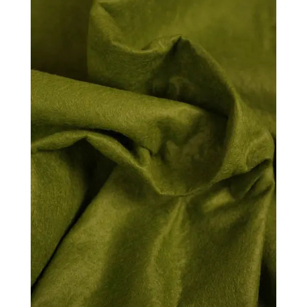Wool & Viscose Felt Fabric - Moss Green | Truro Fabrics