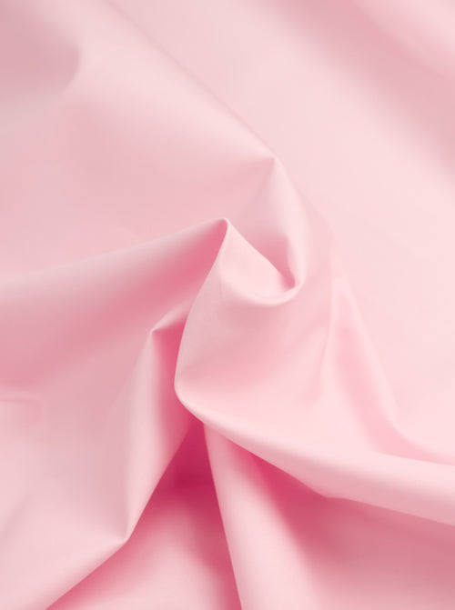 Plain Cotton Poplin Fabric - Baby Pink