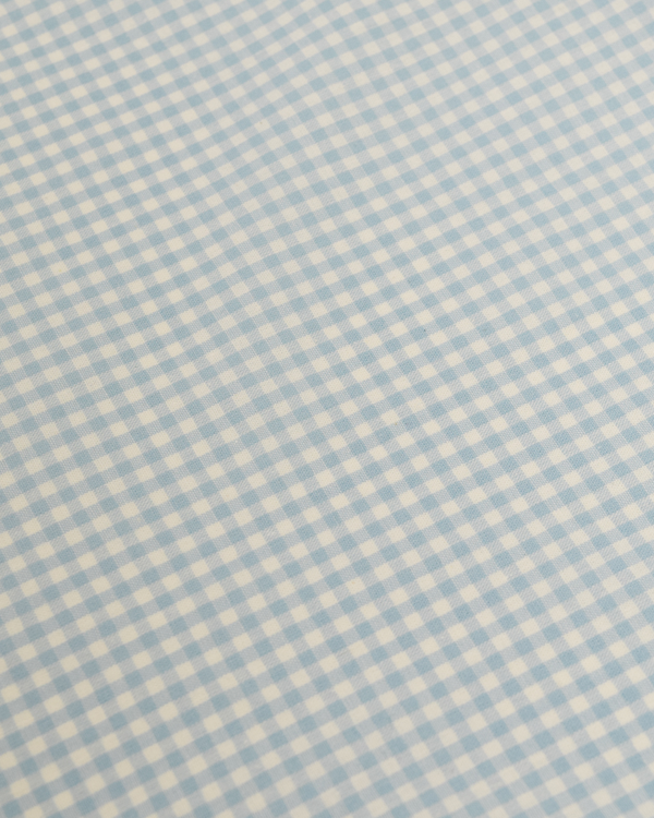 Yarn Dyed Cotton Fabric - 3mm Gingham Baby Blue