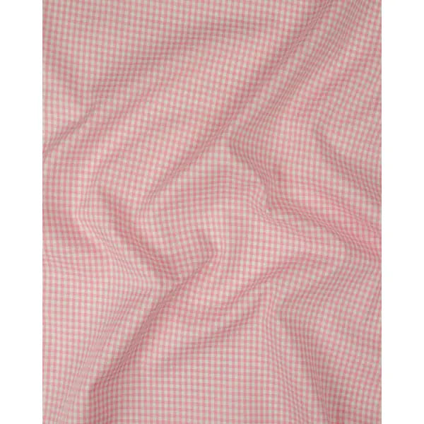 Yarn Dyed Cotton Fabric - 3mm Gingham Baby Pink | Truro Fabrics