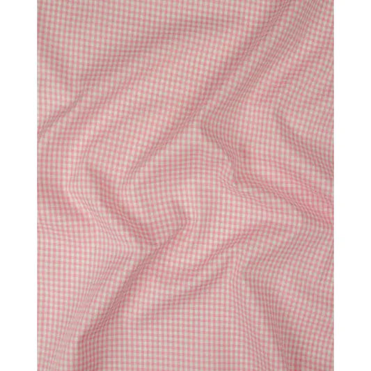 Yarn Dyed Cotton Fabric - 3mm Gingham Baby Pink | Truro Fabrics