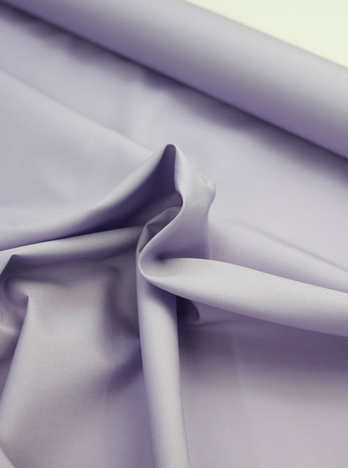 Plain Cotton Poplin Fabric - Lilac