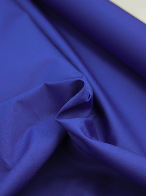 Plain Cotton Poplin Fabric - Royal Blue