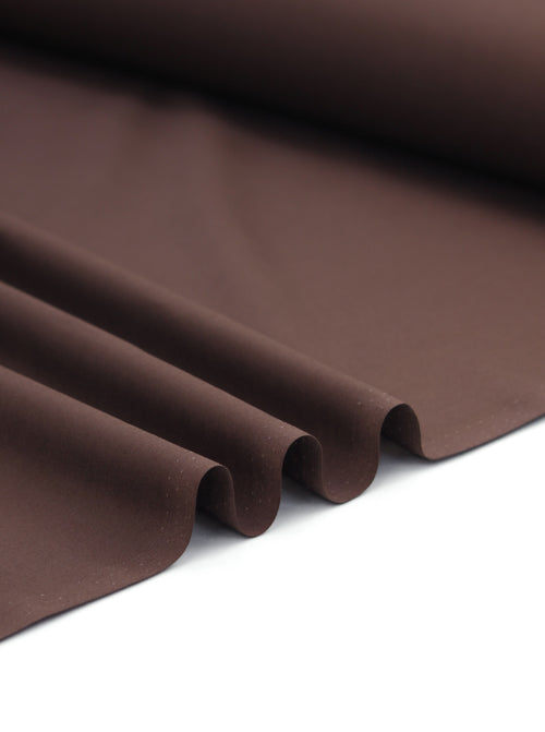 Plain Cotton Poplin Fabric - Chocolate Brown