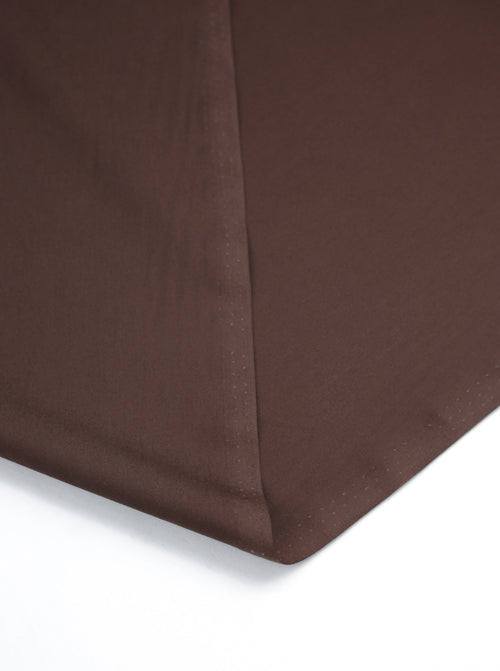 Plain Cotton Poplin Fabric - Chocolate Brown