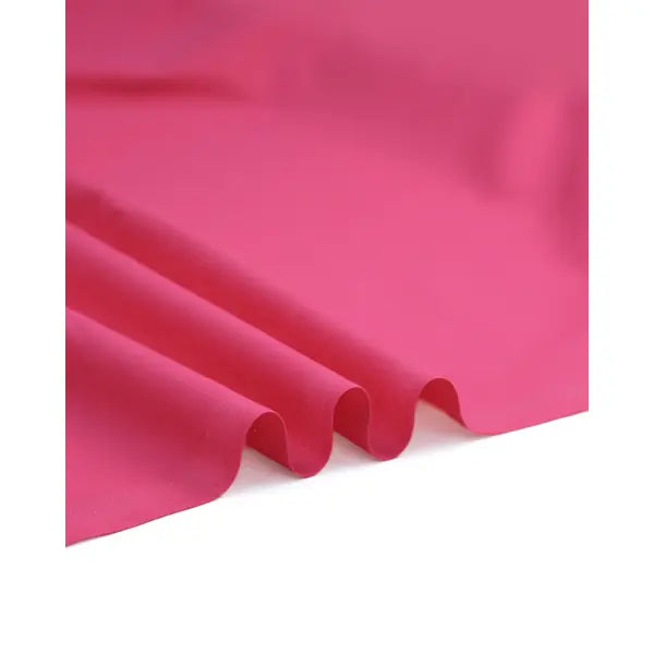 Plain Cotton Poplin Fabric - Cerise – view 2 – Truro Fabrics