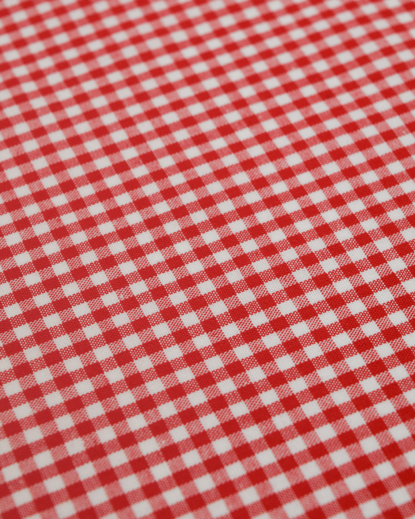Yarn Dyed Cotton Fabric - 3mm Gingham Red
